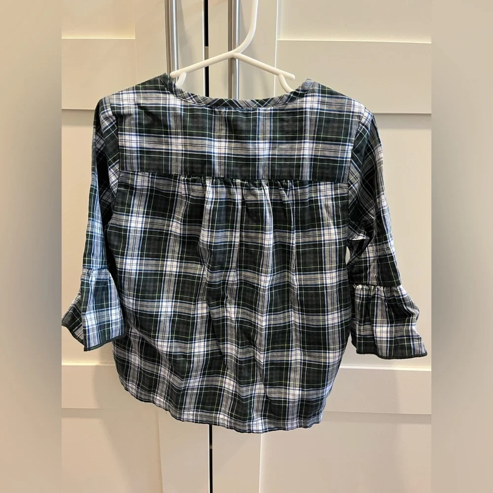 J. Crew holiday blouse in size S (6-7)